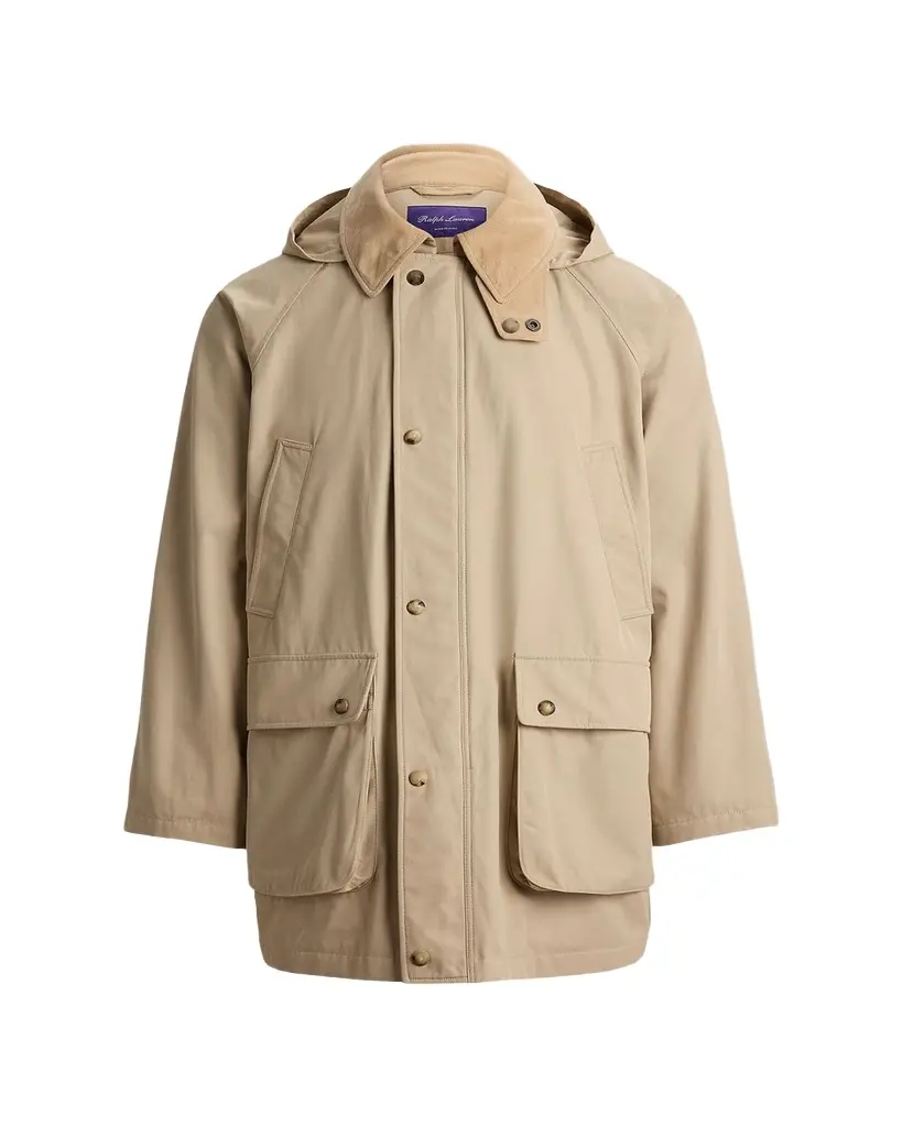 Ralph Lauren Purple Label Men's Ventile Twill Hooded Car Coat | Image 1 Ralph Lauren Purple Label Men's Ventile Twill Hooded Car Coat | Image 1