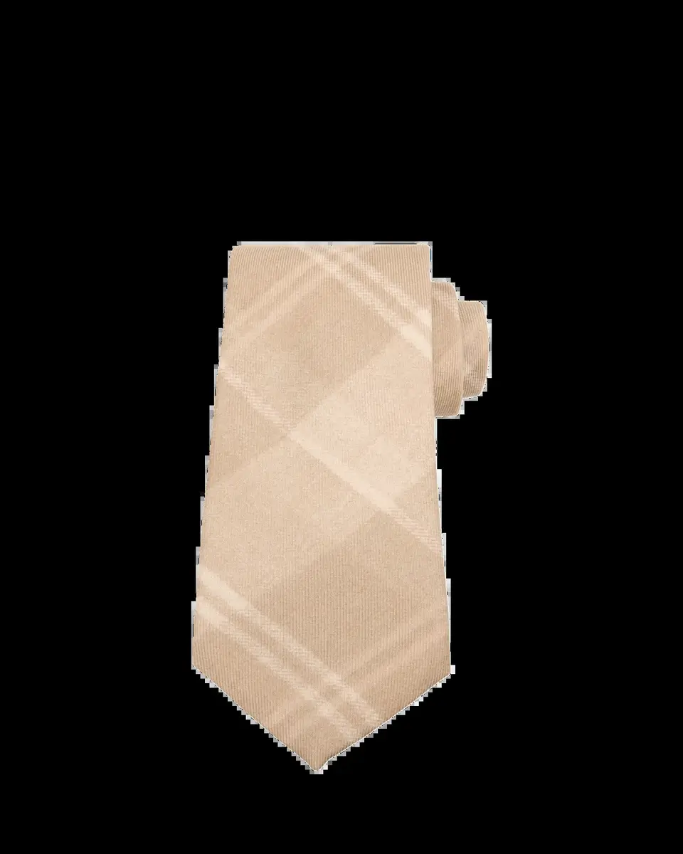 Ralph Lauren Purple Label Plaid Cashmere-Silk Tie | Thumbnail 2