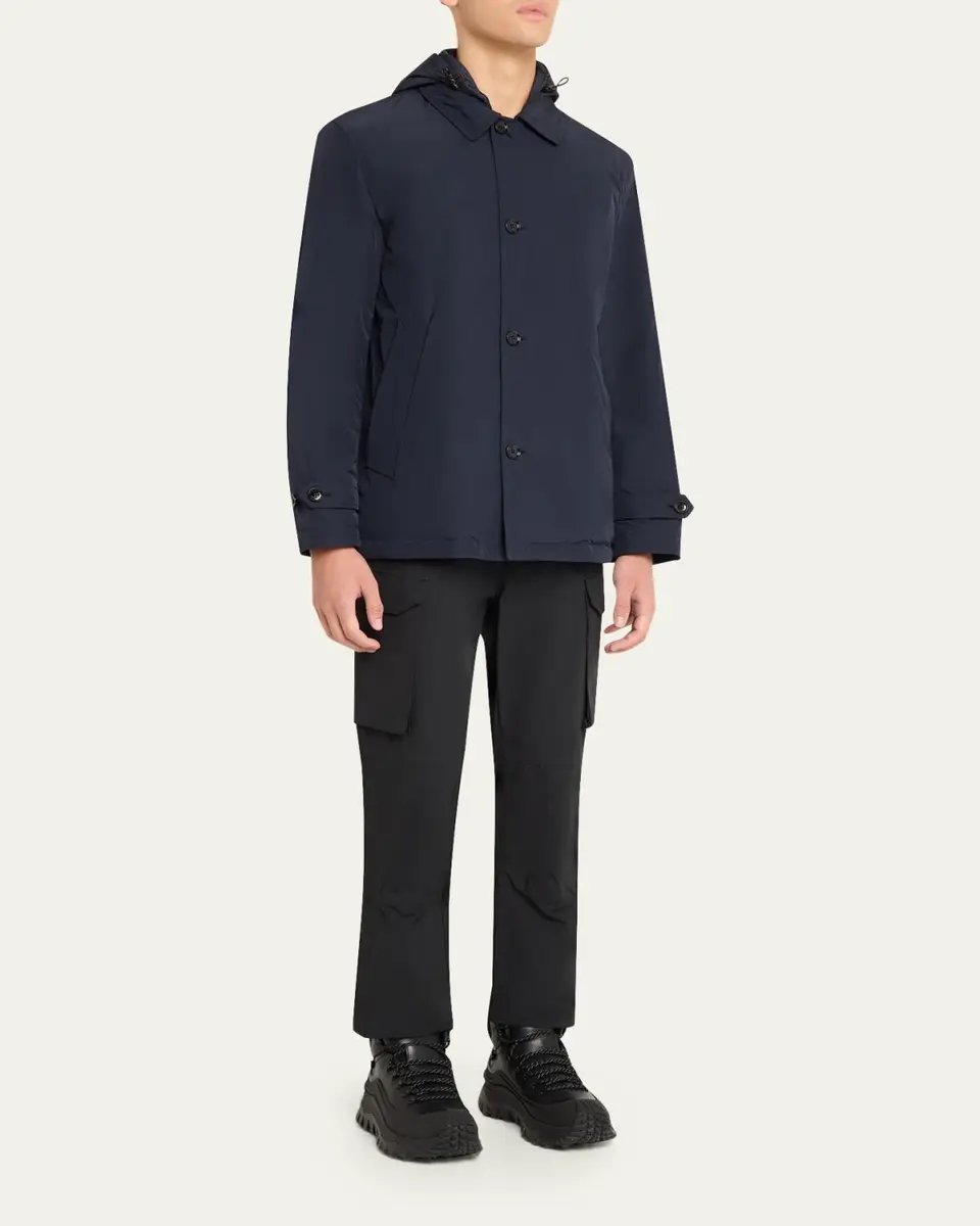 Moncler Men's Evrine Hooded Down Parka | Thumbnail 2