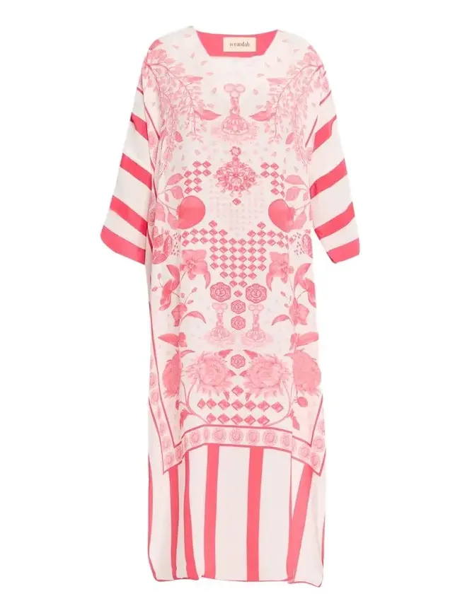 Drawstring Maxi Kaftan Coverup Drawstring Maxi Kaftan Coverup