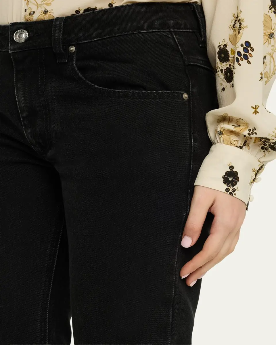 Isabel Marant Ombela Frayed Straight-Leg Ankle Jeans | Thumbnail 5 Isabel Marant Ombela Frayed Straight-Leg Ankle Jeans | Thumbnail 5