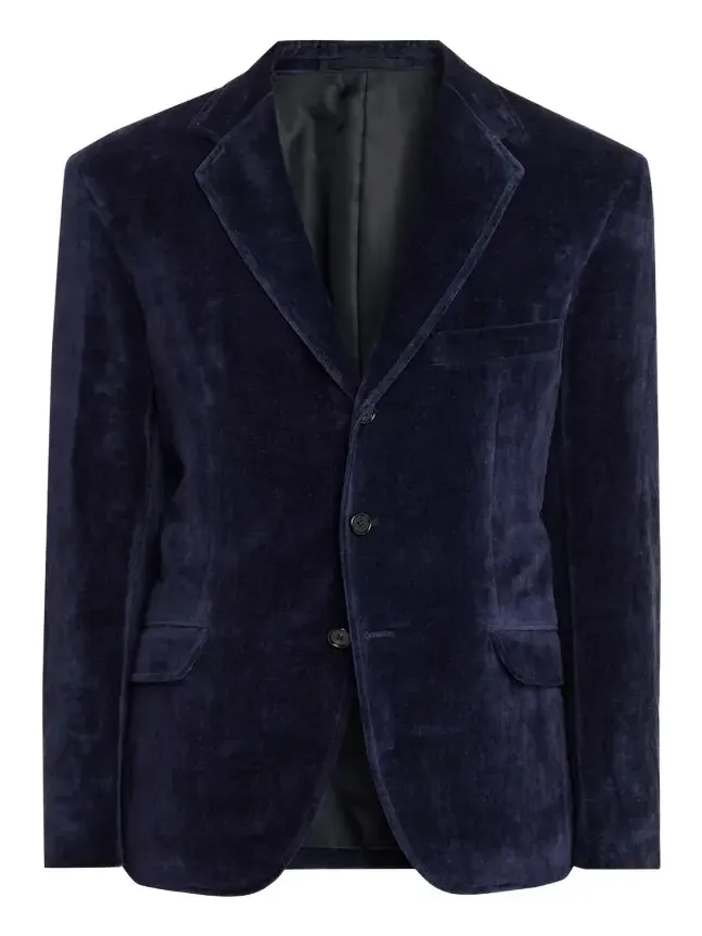 Men's Velvet Single-Breasted Jacket