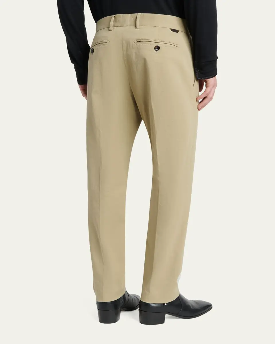 Tom Ford Men's Comfort Stretch Flat-Front Trousers | Thumbnail 3 Tom Ford Men's Comfort Stretch Flat-Front Trousers | Thumbnail 3