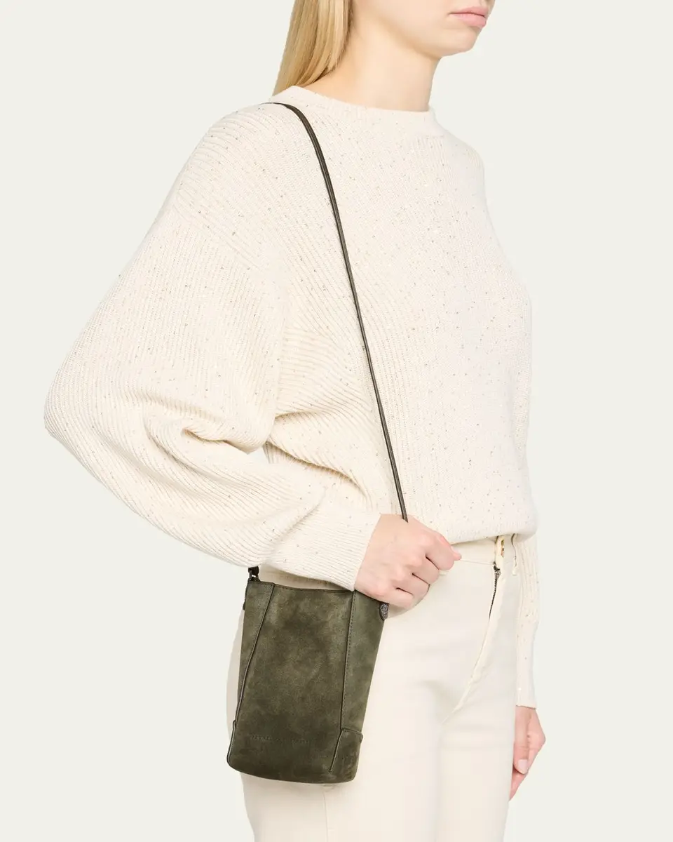 Brunello Cucinelli Suede Crossbody Bag | Thumbnail 2