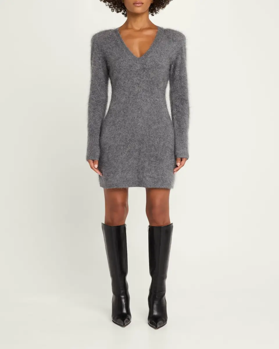 Toccin Sara Brushed Cashmere Mini Sweater Dress | Thumbnail 2