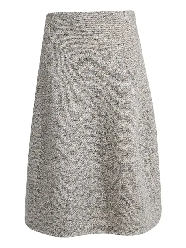 Gaelle Paneled Flare Midi Skirt