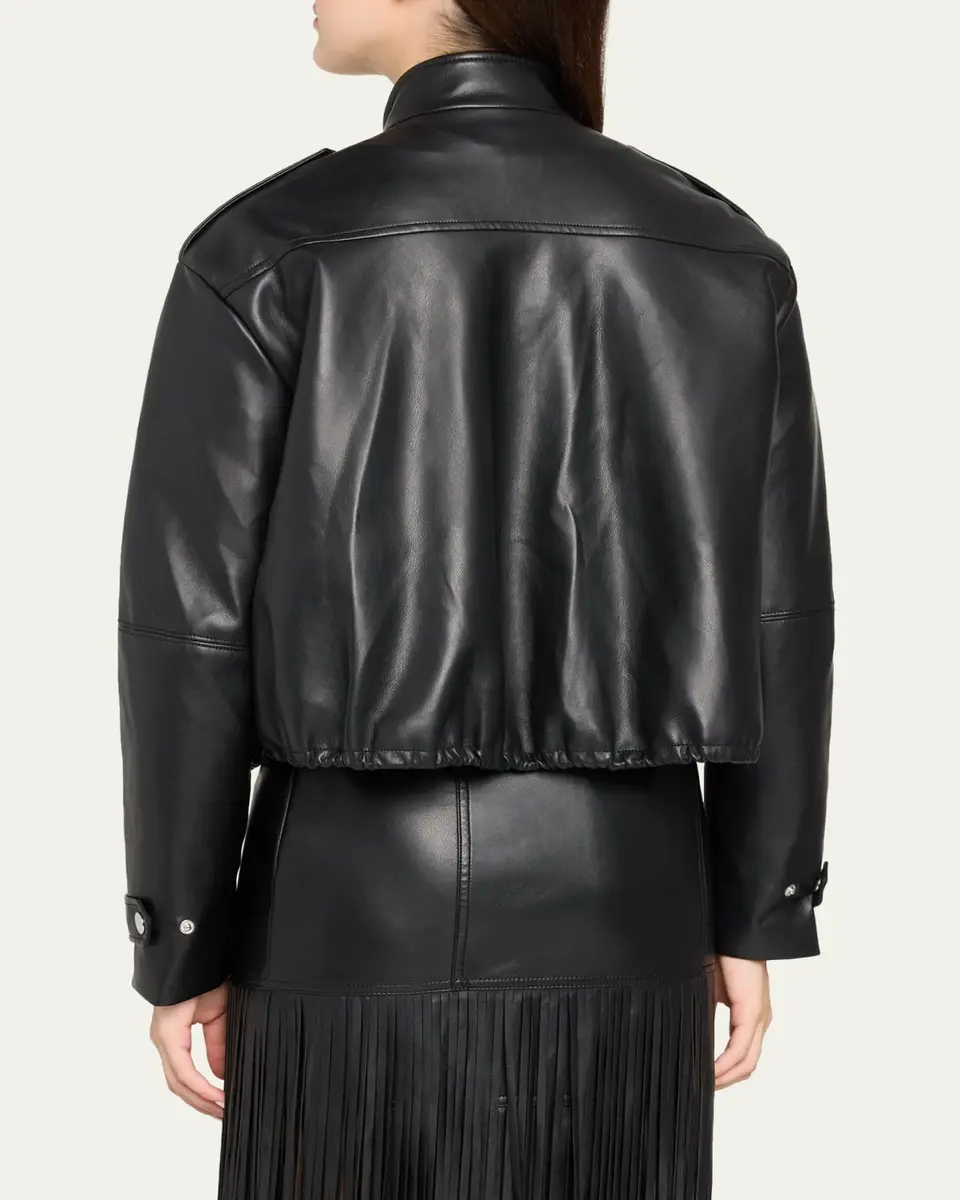 Toccin Alyssa Stand-Collar Faux Leather Jacket | Thumbnail 3 Toccin Alyssa Stand-Collar Faux Leather Jacket | Thumbnail 3