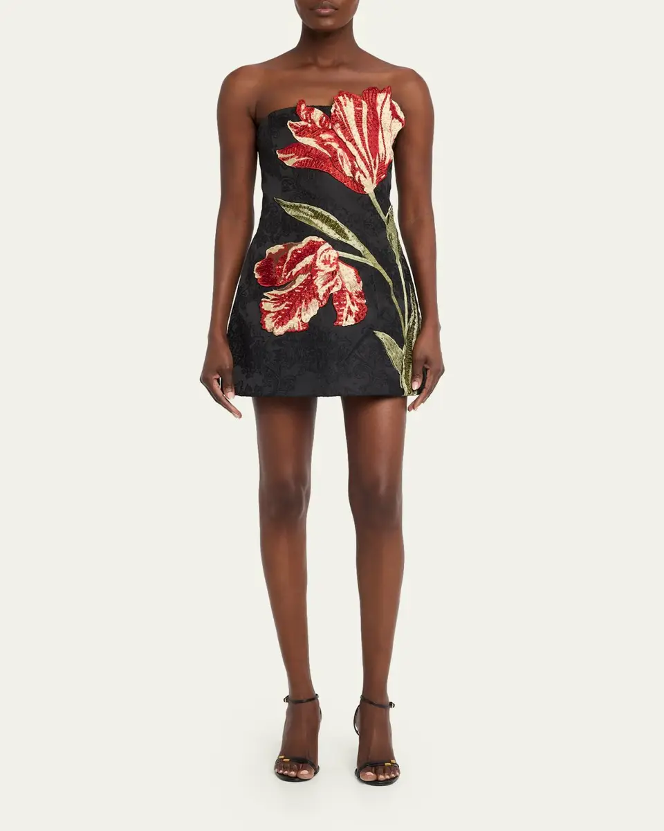 Alice + Olivia Katia Embellished Strapless Mini Dress | Thumbnail 2 Alice + Olivia Katia Embellished Strapless Mini Dress | Thumbnail 2