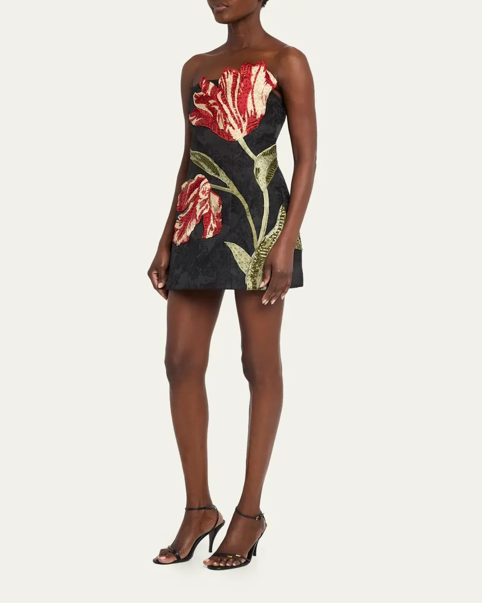 Alice + Olivia Katia Embellished Strapless Mini Dress | Thumbnail 4 Alice + Olivia Katia Embellished Strapless Mini Dress | Thumbnail 4