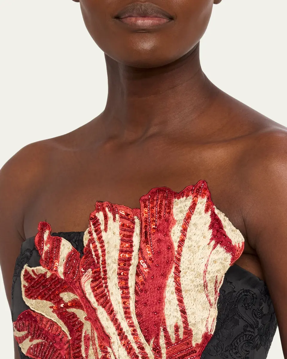 Alice + Olivia Katia Embellished Strapless Mini Dress | Thumbnail 5 Alice + Olivia Katia Embellished Strapless Mini Dress | Thumbnail 5