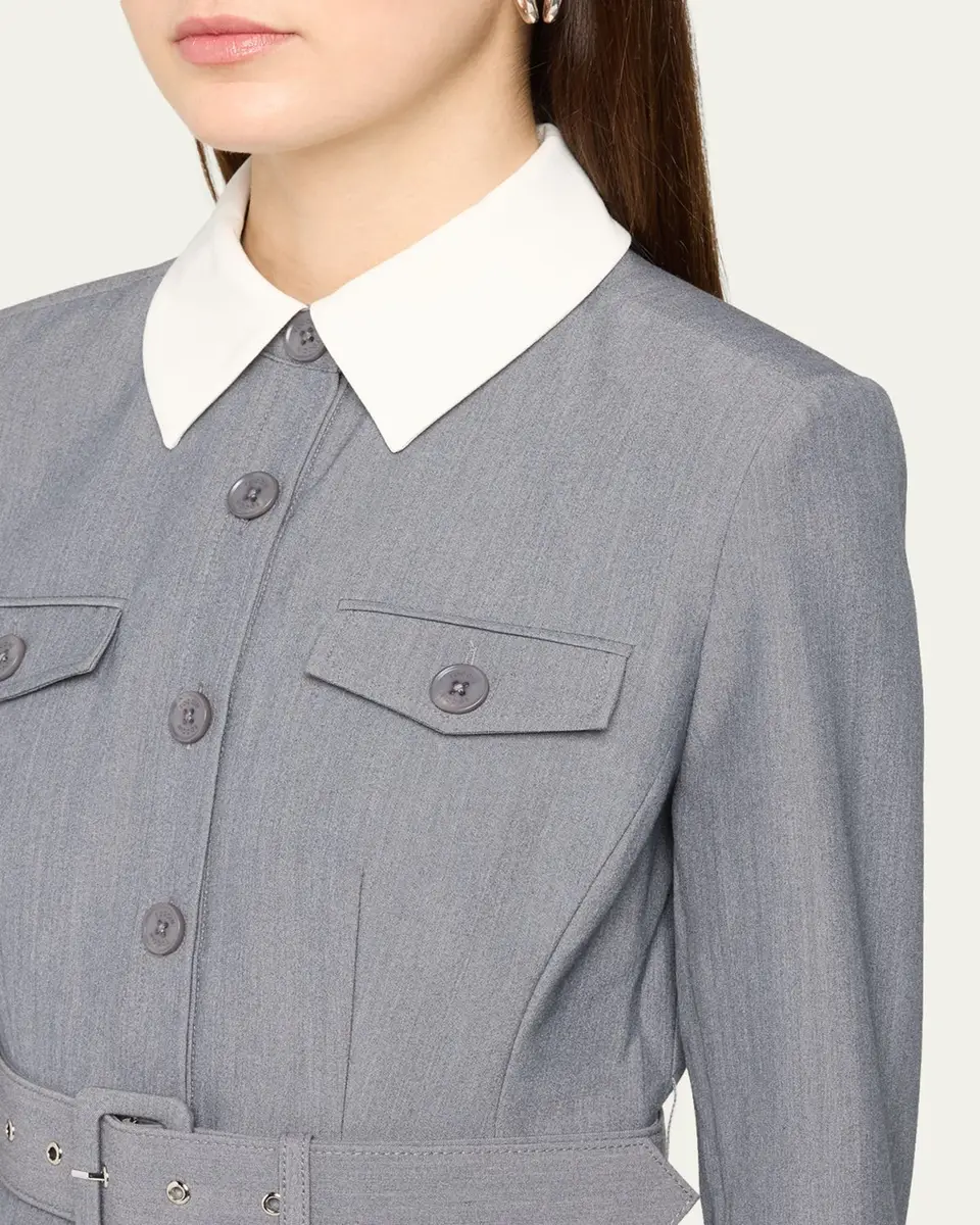 Toccin Valerie Belted Mini Shirtdress | Thumbnail 5 Toccin Valerie Belted Mini Shirtdress | Thumbnail 5