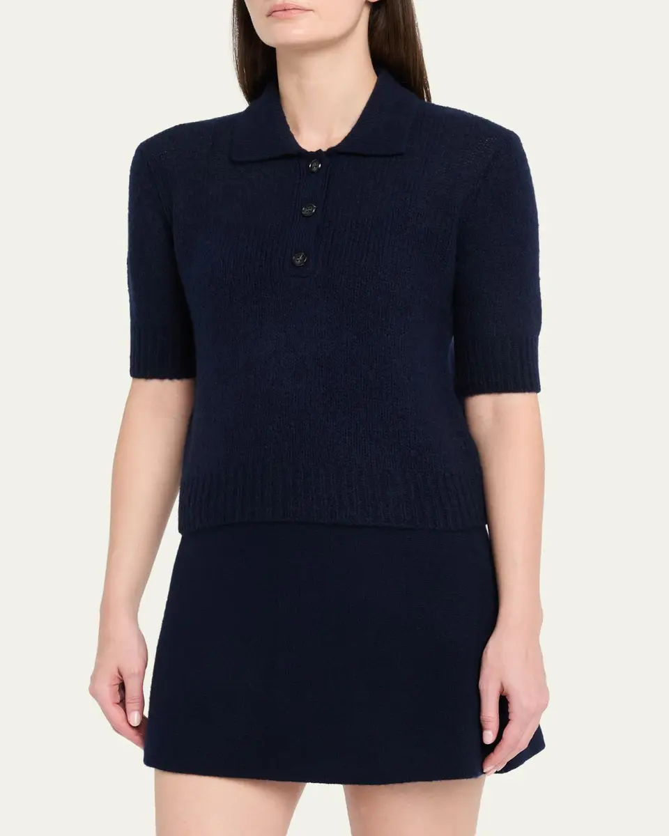 Lisa Yang Masy Cashmere Silk Polo Sweater | Thumbnail 4 Lisa Yang Masy Cashmere Silk Polo Sweater | Thumbnail 4