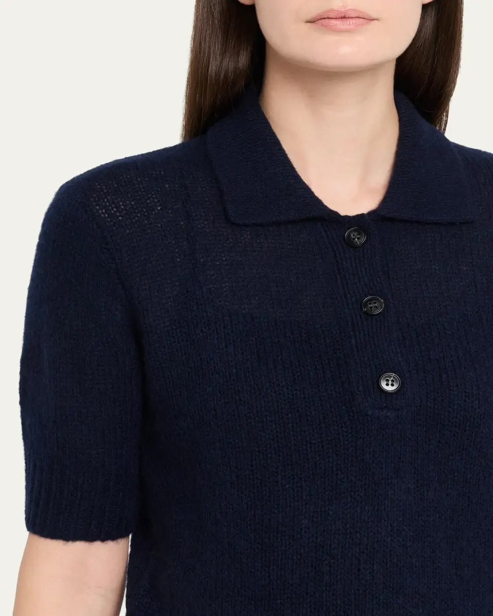 Lisa Yang Masy Cashmere Silk Polo Sweater | Thumbnail 5 Lisa Yang Masy Cashmere Silk Polo Sweater | Thumbnail 5