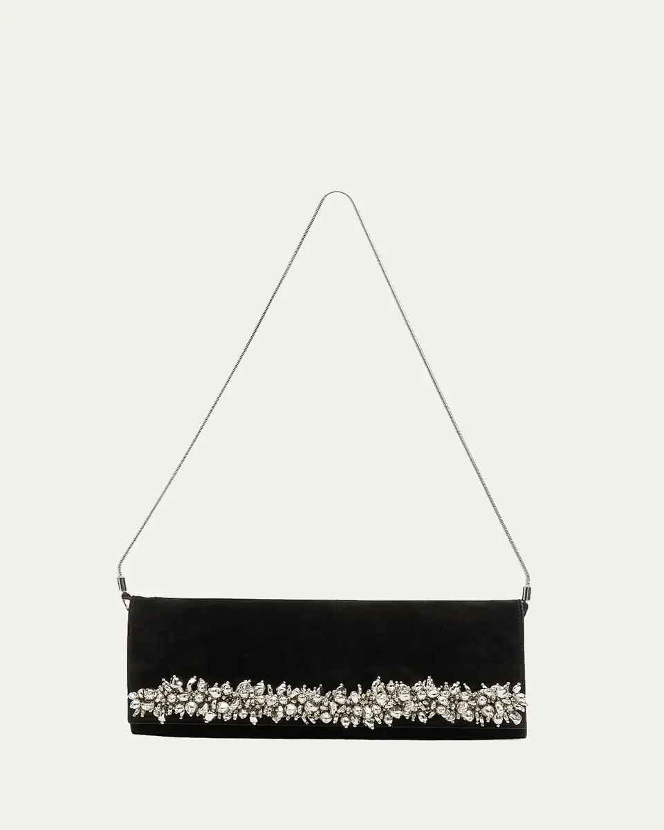 Simkhai River Embellished Suede East-West Clutch | Thumbnail 4