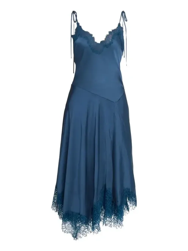 Aleena Satin Lace Maxi Dress Aleena Satin Lace Maxi Dress