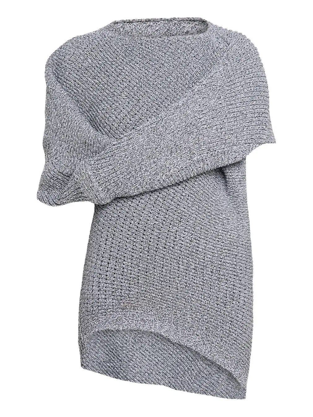 Issey Miyake Found Stone Short-Sleeve Mesh-Knit Top