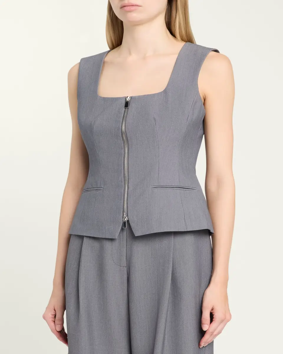 Toccin Yara Sleeveless Zip-Front Vest | Thumbnail 4