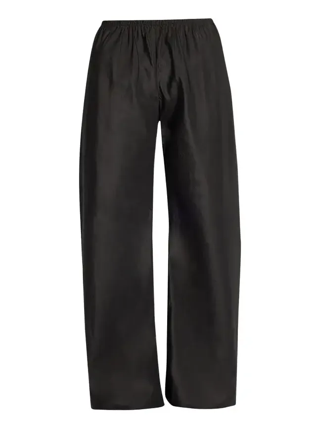 Gala Silk Taffeta Wide-Leg Pull-On Pants Gala Silk Taffeta Wide-Leg Pull-On Pants