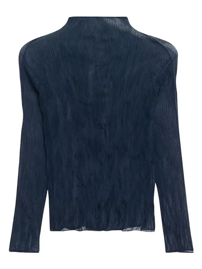 Twisted Chiffon Long-Sleeve Top Twisted Chiffon Long-Sleeve Top