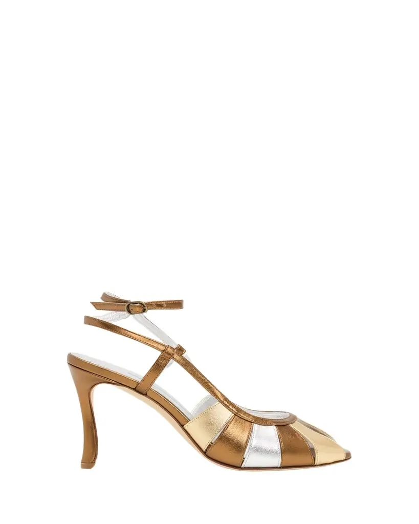 Manolo Blahnik 90mm Coludadhi Metallic Leather Sandals | Image 1 Manolo Blahnik 90mm Coludadhi Metallic Leather Sandals | Image 1