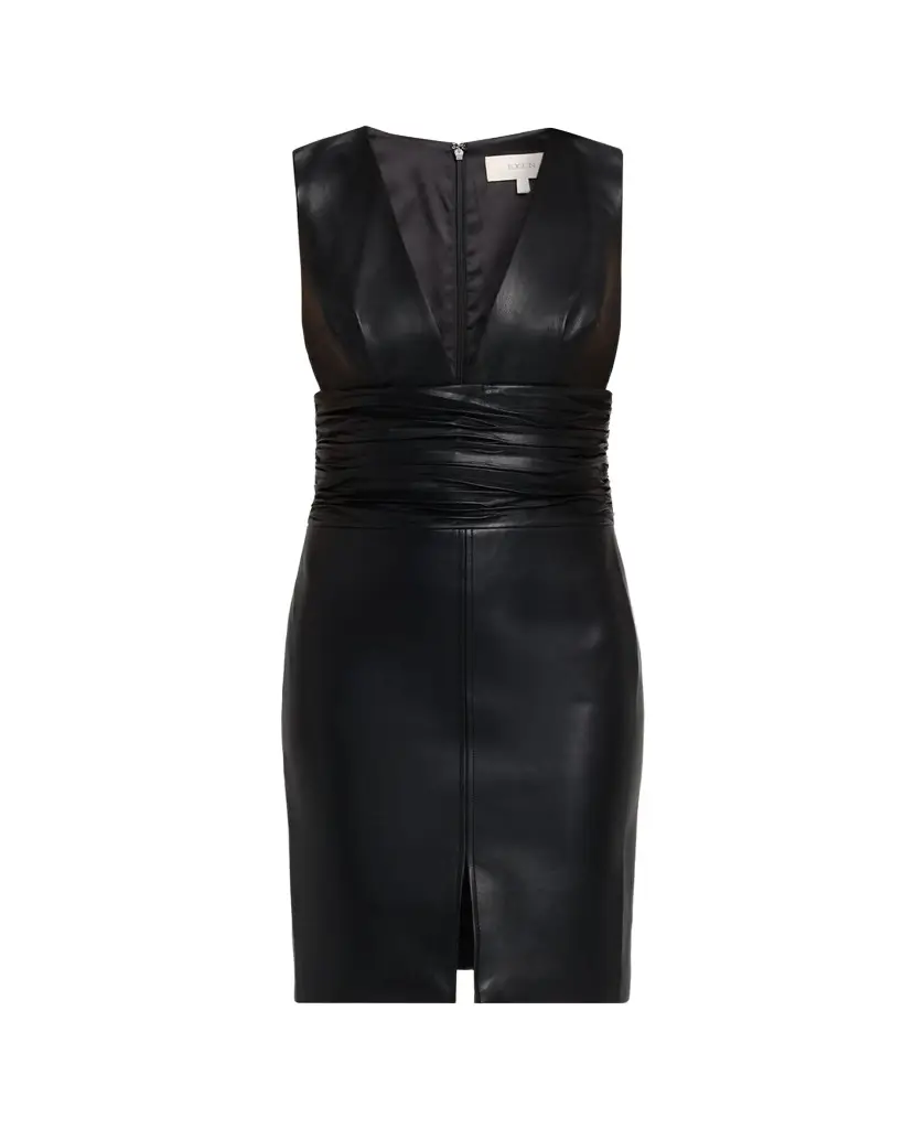 Toccin Dash Plunging Ruched Bodycon Mini Dress | Image 1 Toccin Dash Plunging Ruched Bodycon Mini Dress | Image 1