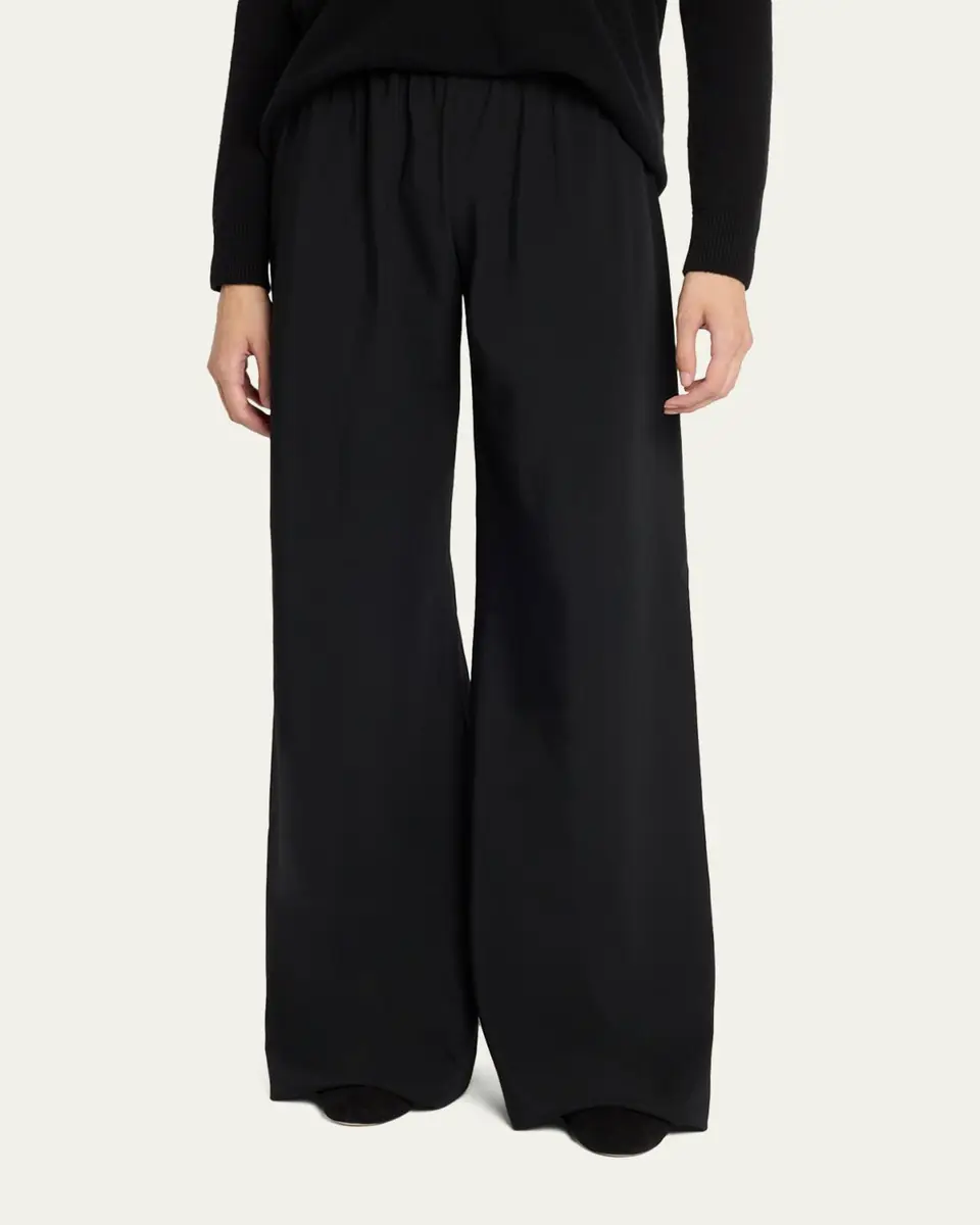 The Row Gala Wool Wide-Leg Pull-On Pants | Thumbnail 4 The Row Gala Wool Wide-Leg Pull-On Pants | Thumbnail 4