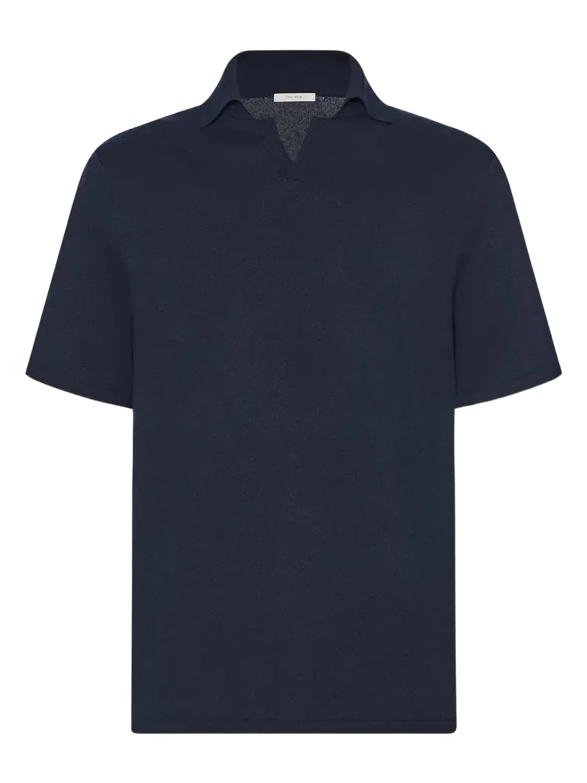The Row Men's Savane Cotton-Cashmere Polo Shirt