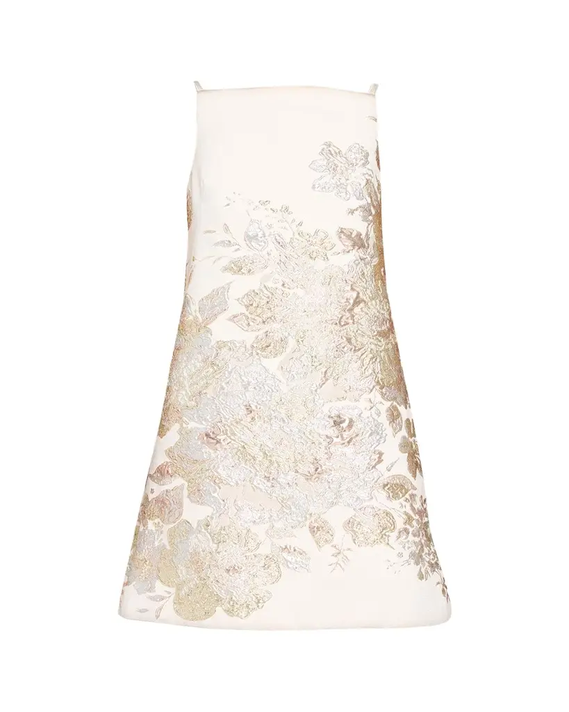Rickie Freeman for Teri Jon Metallic Floral Jacquard Mini Shift Dress | Image 1 Rickie Freeman for Teri Jon Metallic Floral Jacquard Mini Shift Dress | Image 1