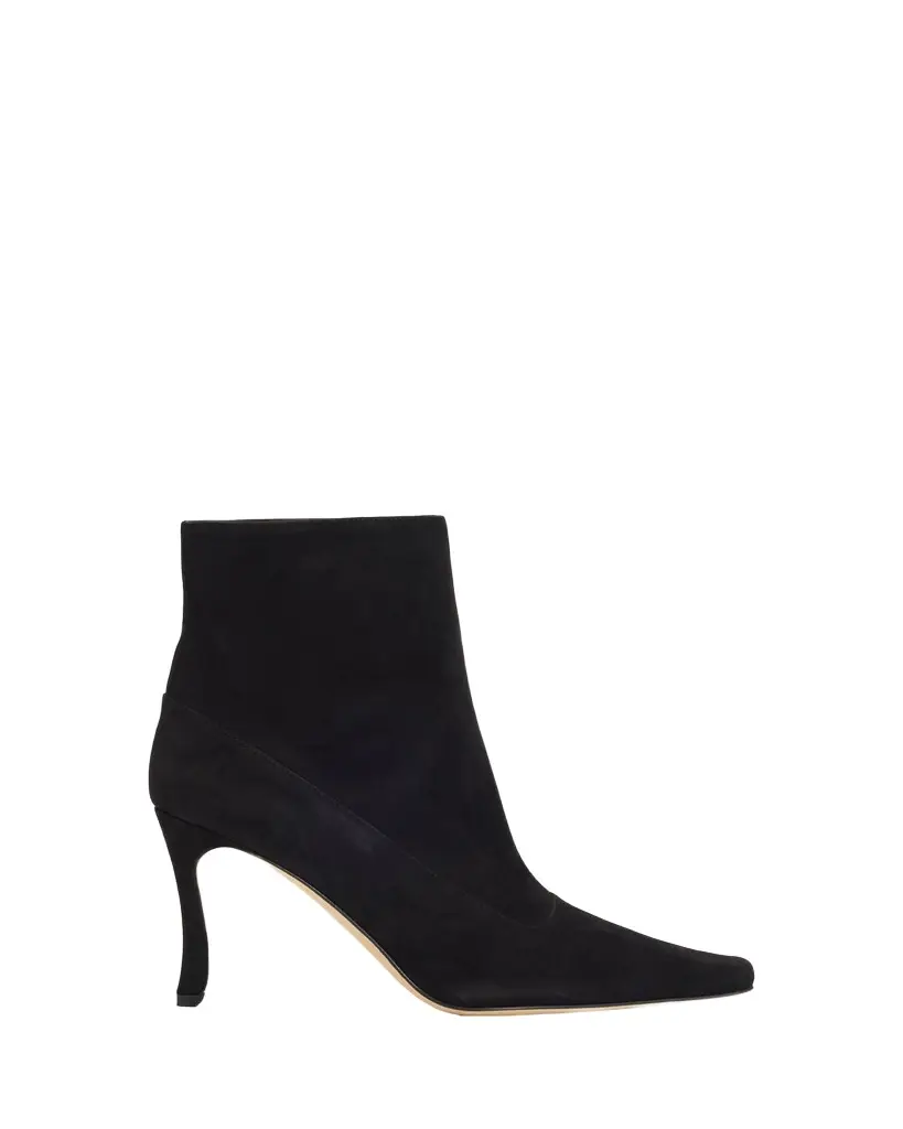 Manolo Blahnik 90mm Gostatu Suede Ankle Booties | Image 1 Manolo Blahnik 90mm Gostatu Suede Ankle Booties | Image 1
