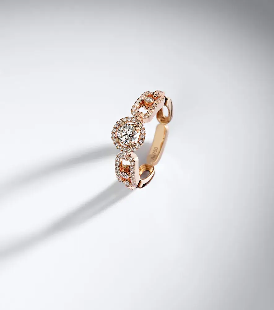 Messika Move Link 18kt rose gold ring with diamonds | Thumbnail 5 Messika Move Link 18kt rose gold ring with diamonds | Thumbnail 5