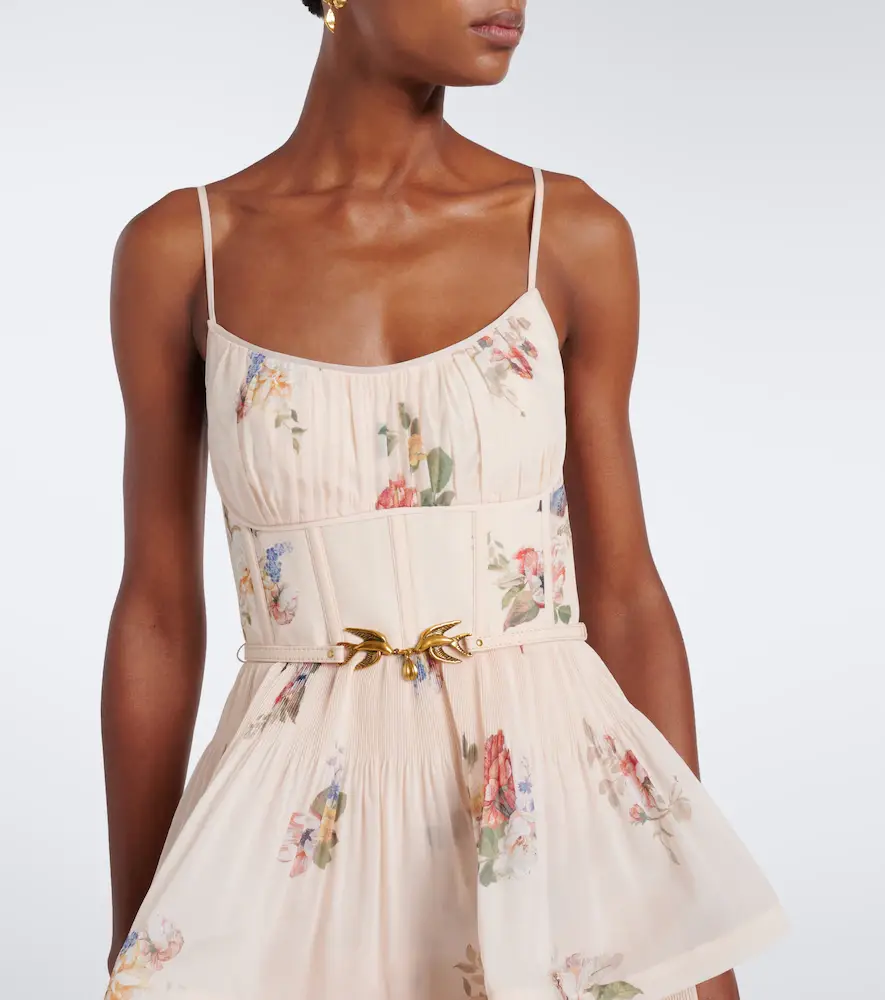 Zimmermann Floral pleated tiered bustier dress | Thumbnail 3 Zimmermann Floral pleated tiered bustier dress | Thumbnail 3
