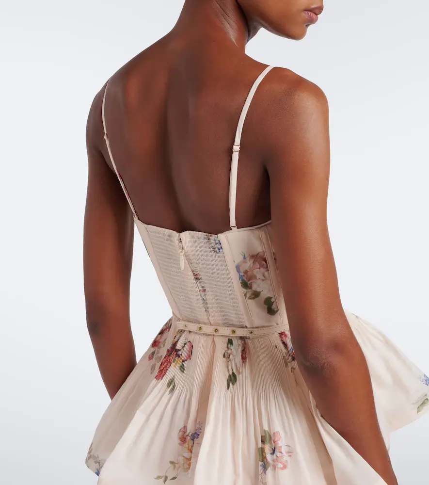Zimmermann Floral pleated tiered bustier dress | Thumbnail 5 Zimmermann Floral pleated tiered bustier dress | Thumbnail 5