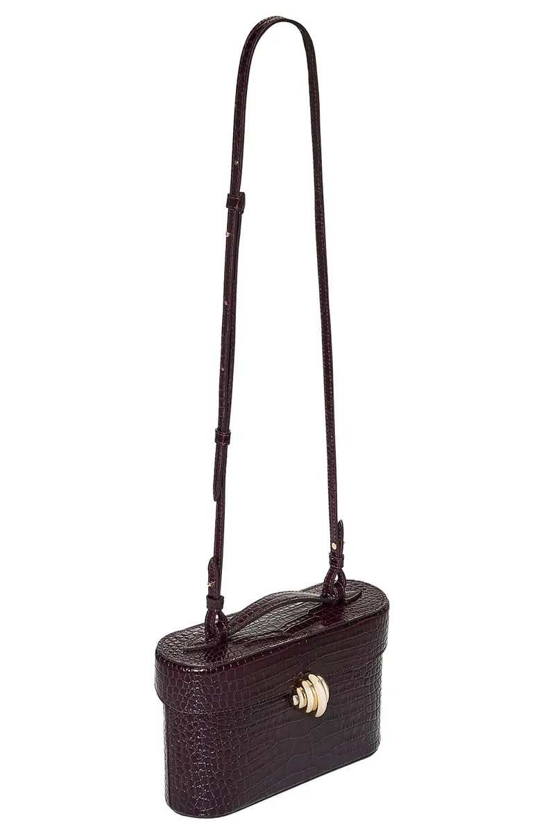 Aquazzura Belgravia Vanity Crossbody Bag - Plum Gold | Thumbnail 2 Aquazzura Belgravia Vanity Crossbody Bag - Plum Gold | Thumbnail 2