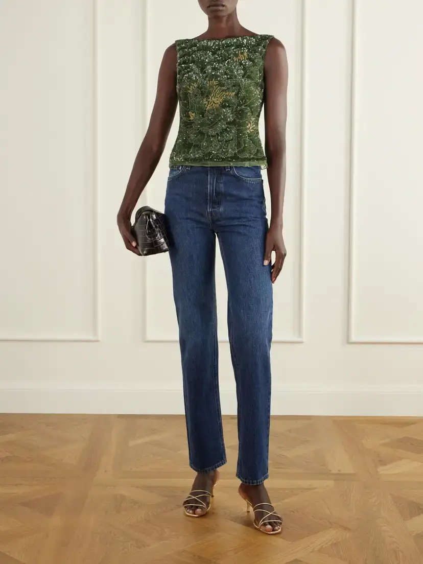 Clio Peppiatt Sequined Crepe Blouse | Thumbnail 2 Clio Peppiatt Sequined Crepe Blouse | Thumbnail 2