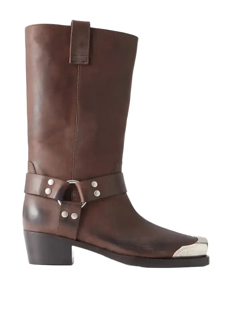 Paris Texas Roxy Embellished Leather Ankle Boots | Image 1 Paris Texas Roxy Embellished Leather Ankle Boots | Image 1