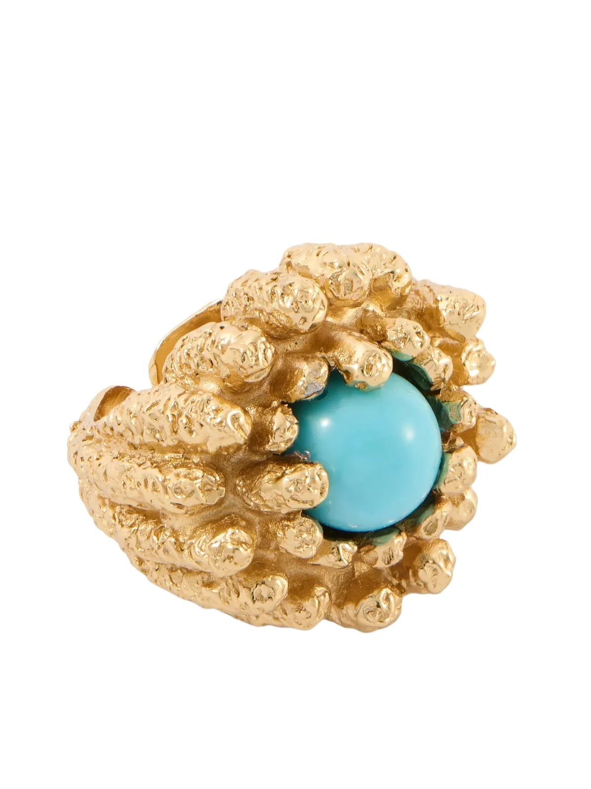 Lia 18-karat Gold-plated Pewter And Resin Ring Lia 18-karat Gold-plated Pewter And Resin Ring