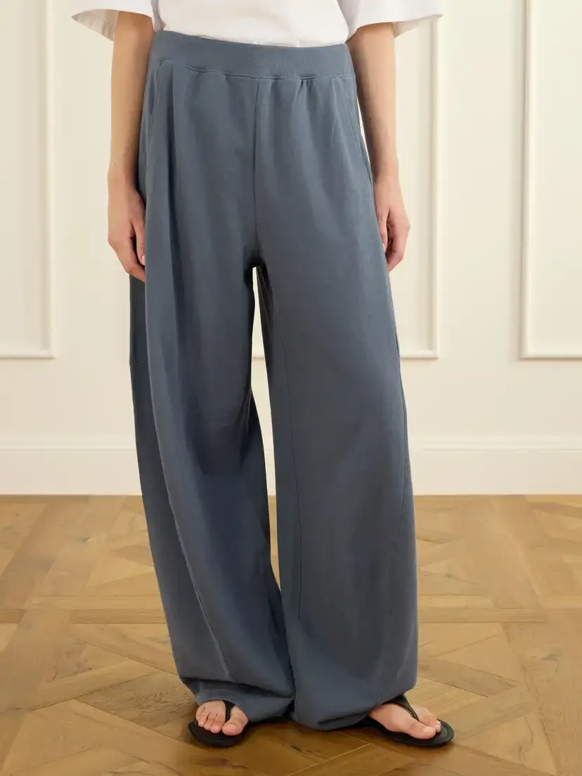 Tibi Winslow Cotton Jersey Wide-leg Track Pants | Thumbnail 3 Tibi Winslow Cotton Jersey Wide-leg Track Pants | Thumbnail 3