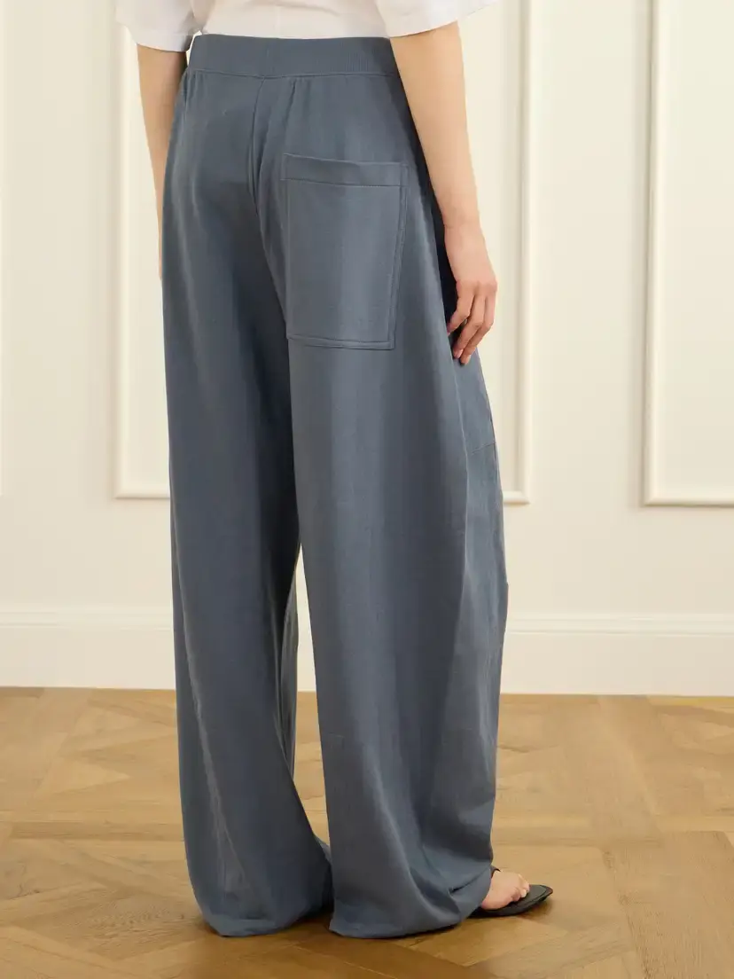 Tibi Winslow Cotton Jersey Wide-leg Track Pants | Thumbnail 4 Tibi Winslow Cotton Jersey Wide-leg Track Pants | Thumbnail 4
