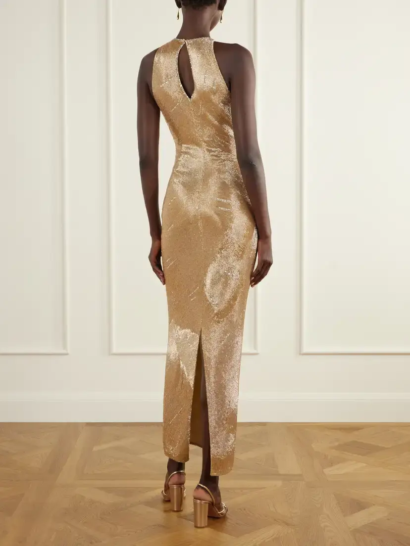 Clio Peppiatt Delphine Embellished Stretch-mesh Gown | Thumbnail 3 Clio Peppiatt Delphine Embellished Stretch-mesh Gown | Thumbnail 3