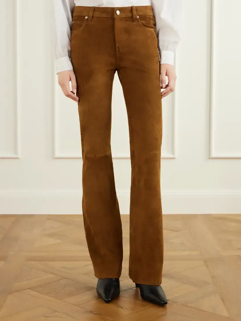 Frame The Rodeo Suede Flared Pants | Thumbnail 3 Frame The Rodeo Suede Flared Pants | Thumbnail 3