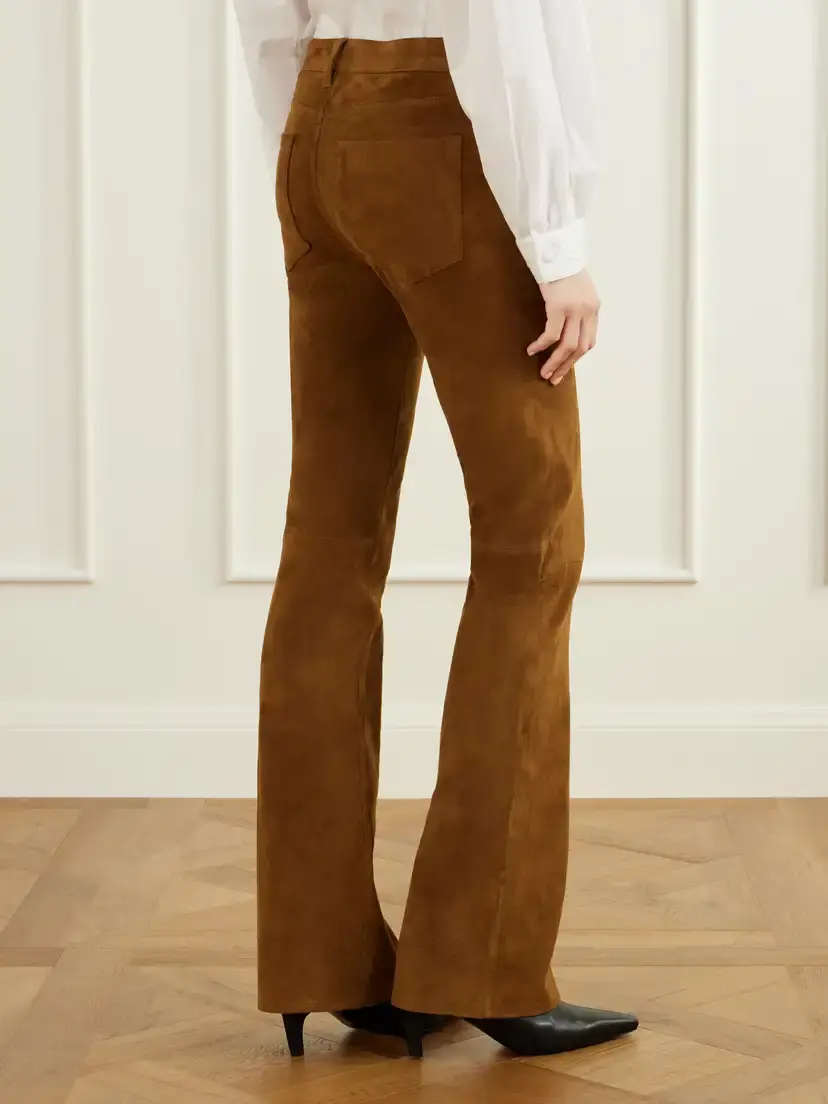 Frame The Rodeo Suede Flared Pants | Thumbnail 4 Frame The Rodeo Suede Flared Pants | Thumbnail 4