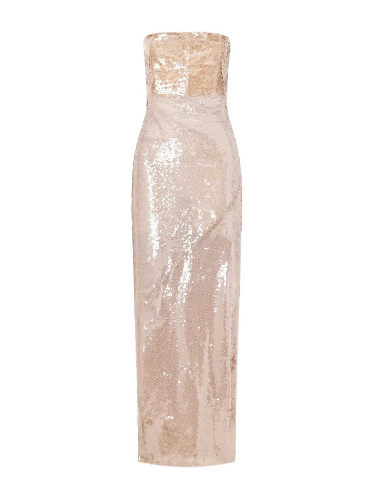 Moonlight Strapless Sequined Tulle Gown