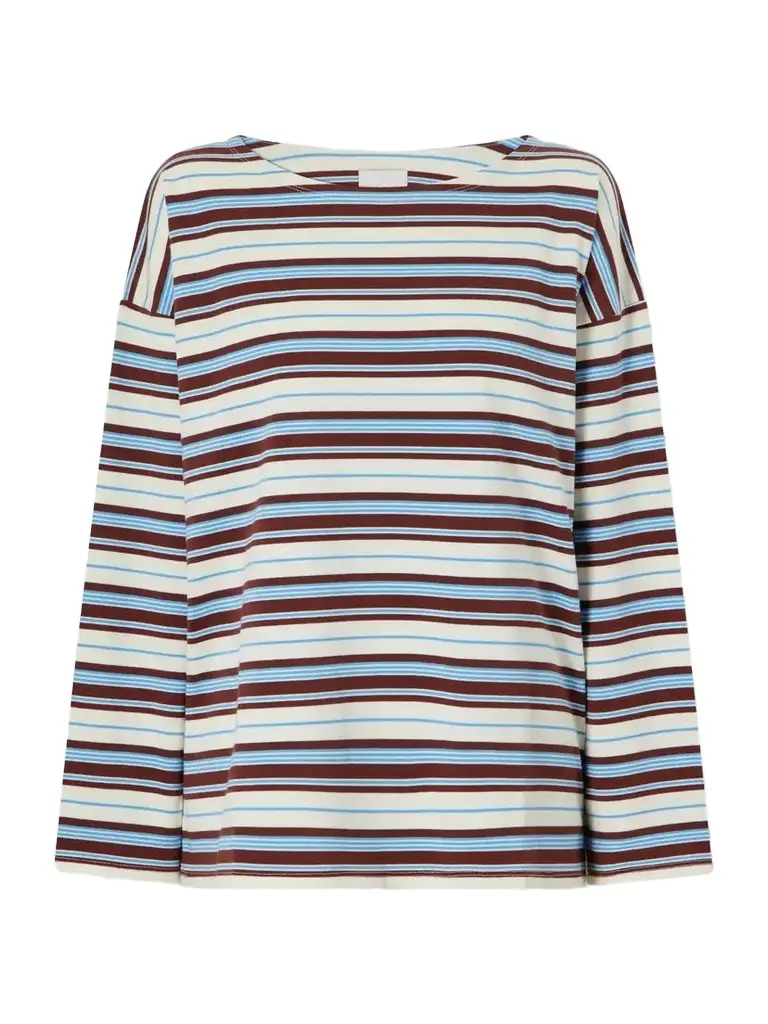 Posse Nadine Striped Cotton-jersey Shirt | Image 1 Posse Nadine Striped Cotton-jersey Shirt | Image 1