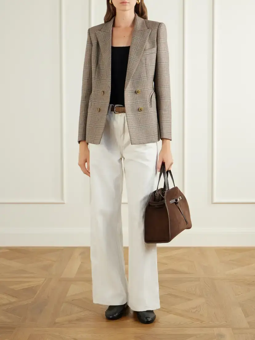Tory Burch Romy Bauletto Leather-trimmed Suede Leather Tote | Thumbnail 3