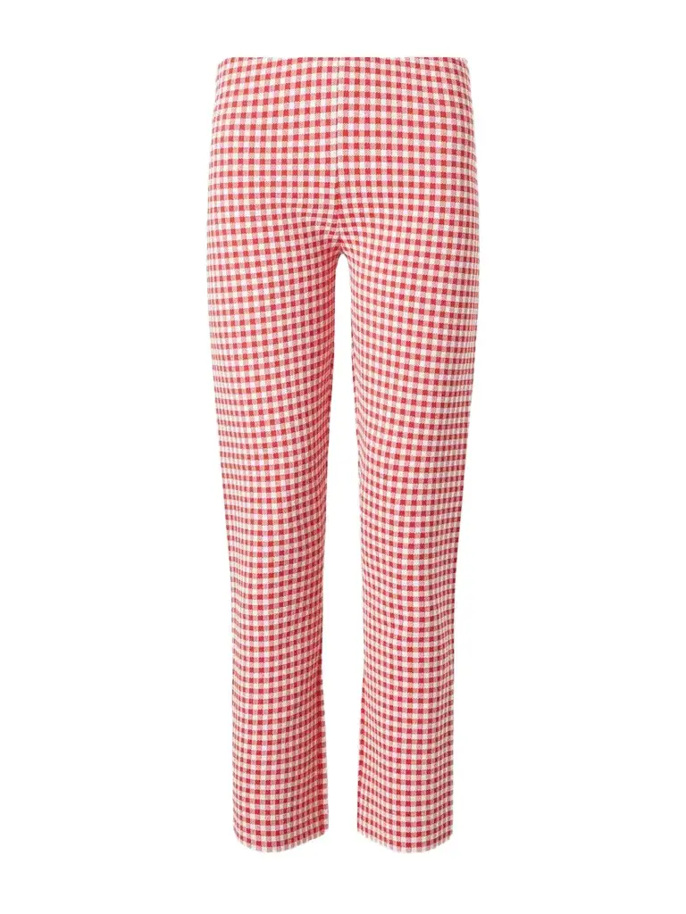 Posse Micah Checked Jersey Straight-leg Capri Pants | Image 1 Posse Micah Checked Jersey Straight-leg Capri Pants | Image 1