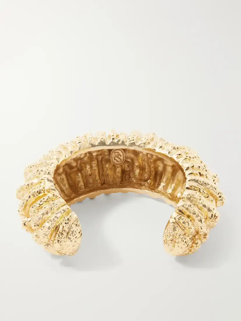 PAOLA SIGHINOLFI Bosco Textured 18-karat Gold-plated Pewter Bracelet | Thumbnail 3 PAOLA SIGHINOLFI Bosco Textured 18-karat Gold-plated Pewter Bracelet | Thumbnail 3