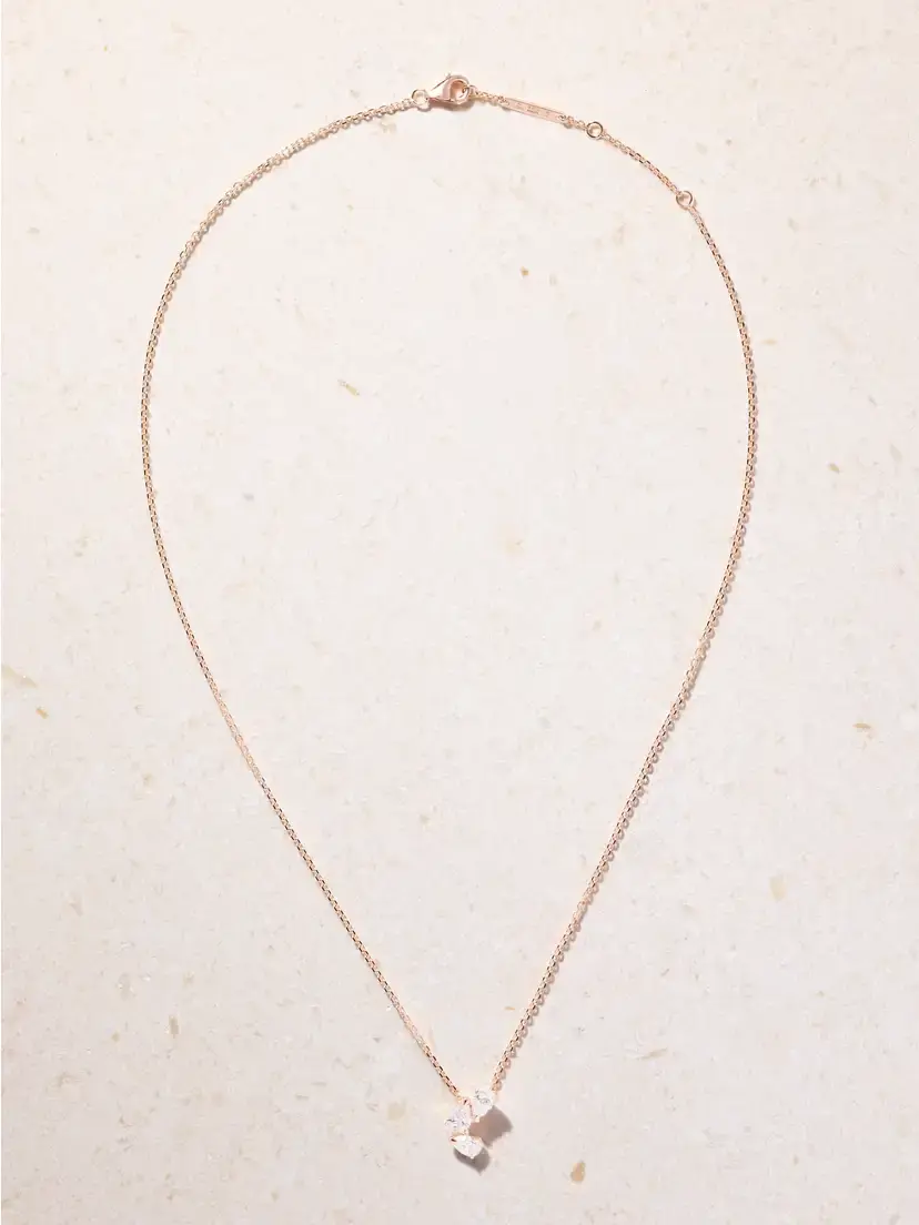 Repossi Serti Sur Vide 18-karat Rose Gold Diamond Necklace | Thumbnail 4 Repossi Serti Sur Vide 18-karat Rose Gold Diamond Necklace | Thumbnail 4