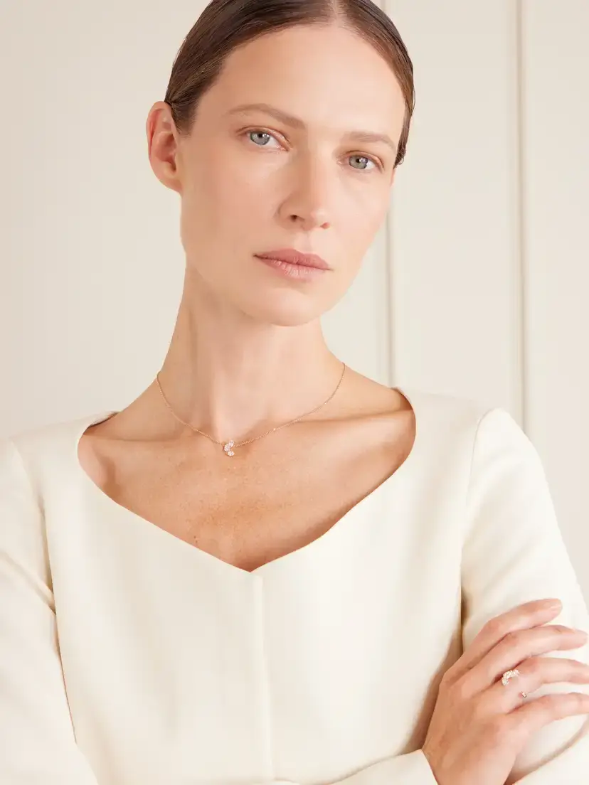 Repossi Serti Sur Vide 18-karat Rose Gold Diamond Necklace | Thumbnail 5 Repossi Serti Sur Vide 18-karat Rose Gold Diamond Necklace | Thumbnail 5