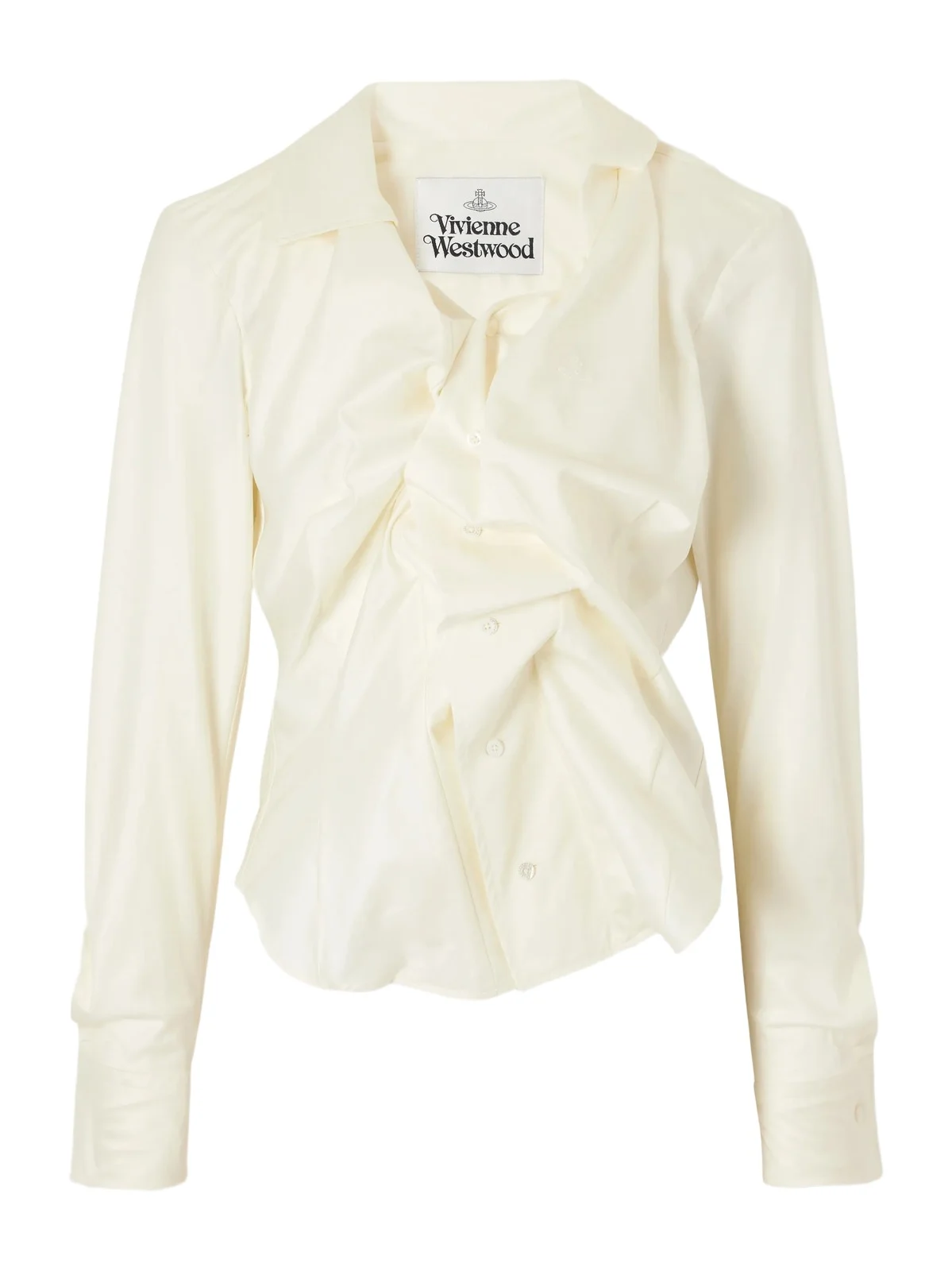 Drunken Draped Cotton-twill Shirt