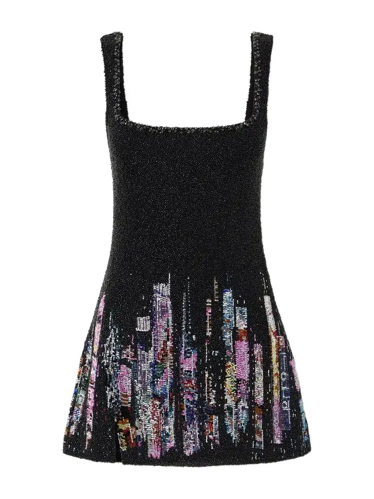 Clio Peppiatt Tokyo Embellished Stretch-mesh Mini Dress | Image 1 Clio Peppiatt Tokyo Embellished Stretch-mesh Mini Dress | Image 1